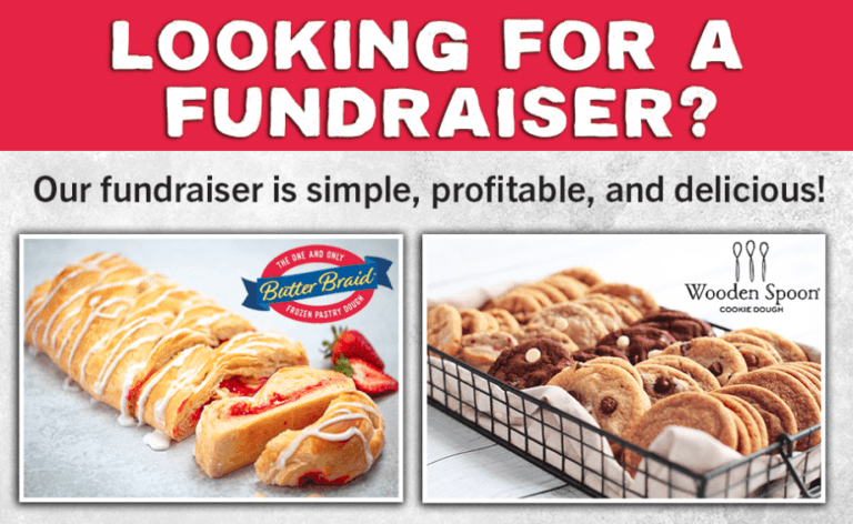 Looking for a Fundraiser? With picture of Butter Braid Pastry and Wooden Spoon Cookies
