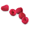 Butter Braid Pastry Raspberry icon - five raspberries